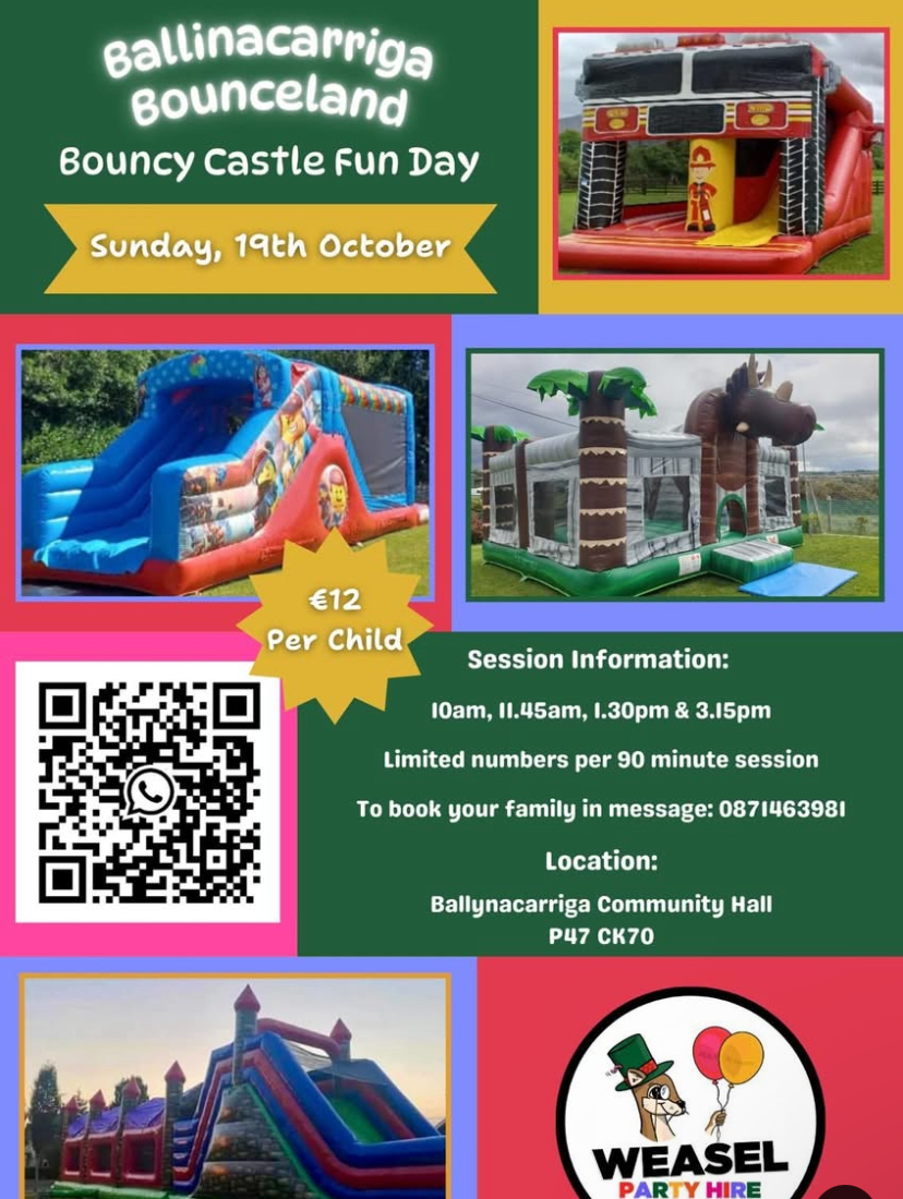 BounceLand Is Coming To Ballincarriga Hall